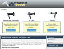 Tablet Screenshot of haartrockner-test.net